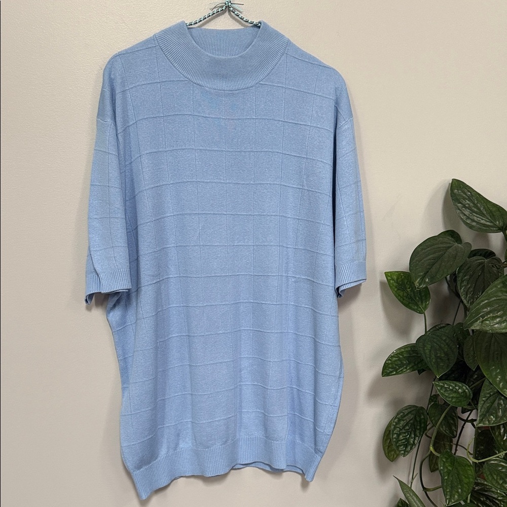 Paul Fredrick Sky Blue Silk Knit